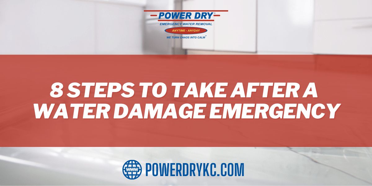8 Steps to Take After a Water Damage Emergency