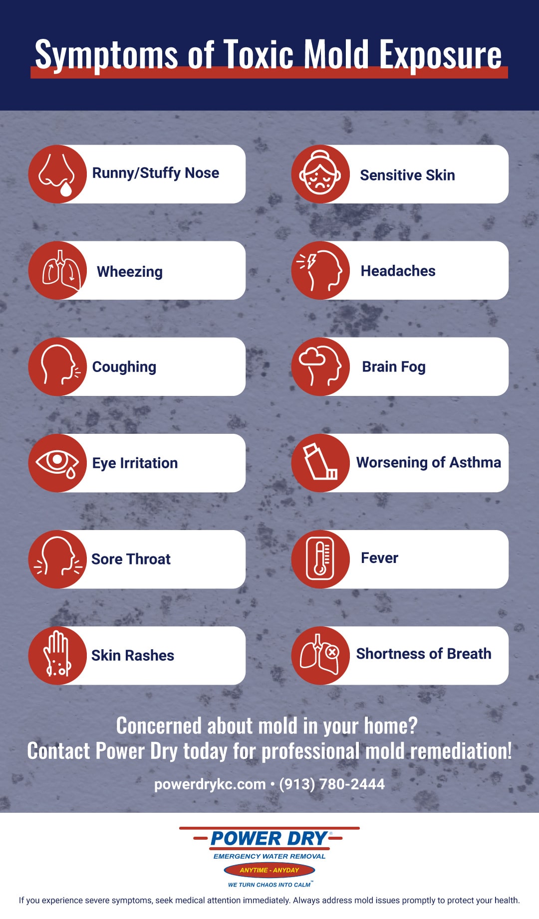 Symptoms of Toxic Mold Exposure
